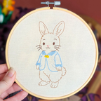 Cours de broderie à Toulouse, lapin de Paques