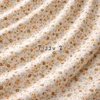 Tissu fleuri proposé pour un atelier de broderie à Toulouse avec affirmations positives