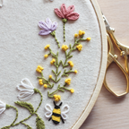 La couronne de printemps, kit de broderie débutant