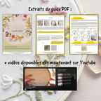 Kit de broderie débutant couronne de fleurs 