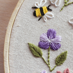 La couronne de printemps, kit de broderie débutant