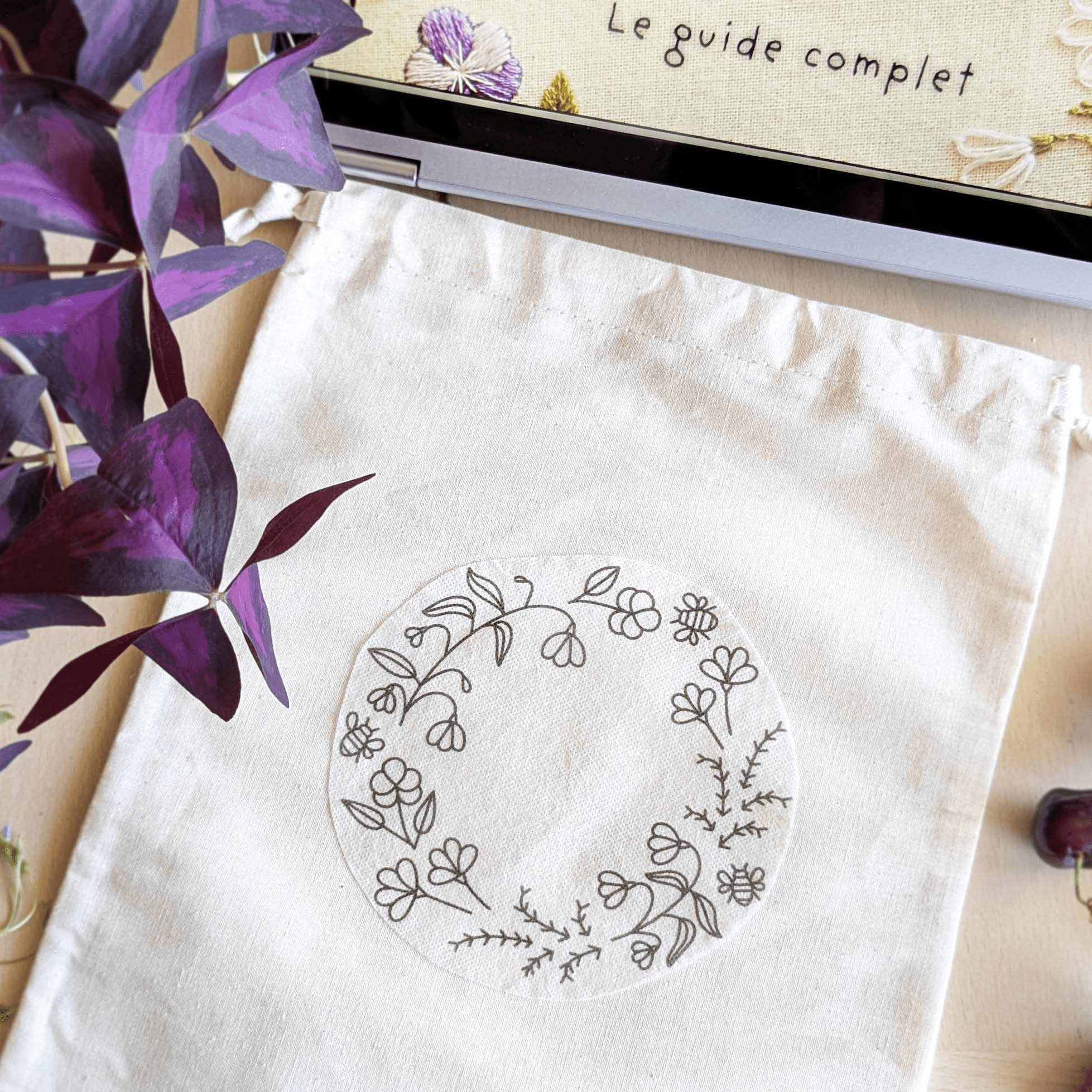 La couronne de printemps, kit de broderie débutant