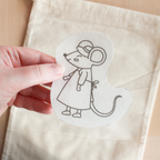 Matériel de broderie, papier hydrosoluble, Solufix